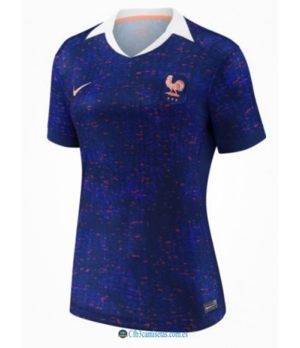 CFB3-Camisetas Francia 1a equipación weuro25 - mujer