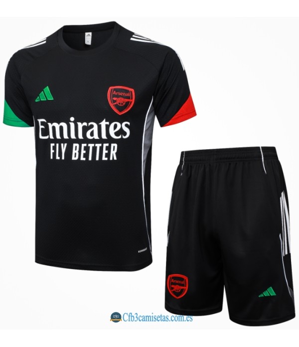 CFB3-Camisetas Kit entrenamiento arsenal 25/26-black