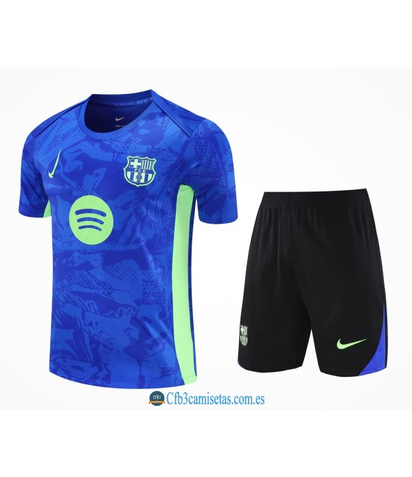 CFB3-Camisetas Kit entrenamiento fc barcelona 2025/26 azul claro