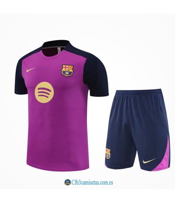 CFB3-Camisetas Kit entrenamiento fc barcelona 2025/26 púrpura