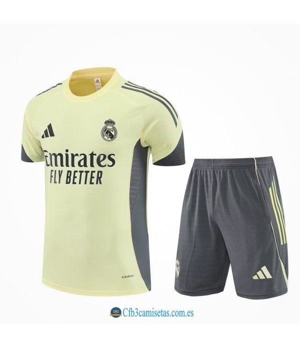 CFB3-Camisetas Kit entrenamiento real madrid 2025/26 amarillo