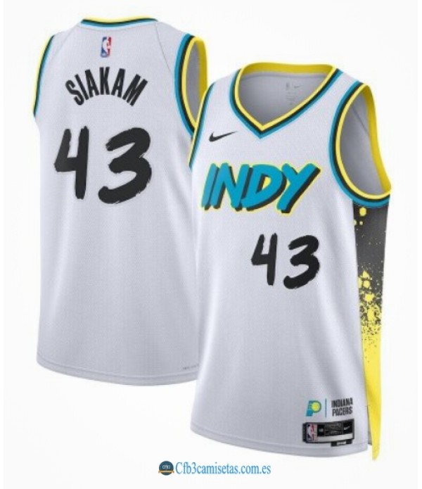 CFB3-Camisetas Pascal siakam indiana pacers 2024/25 - city