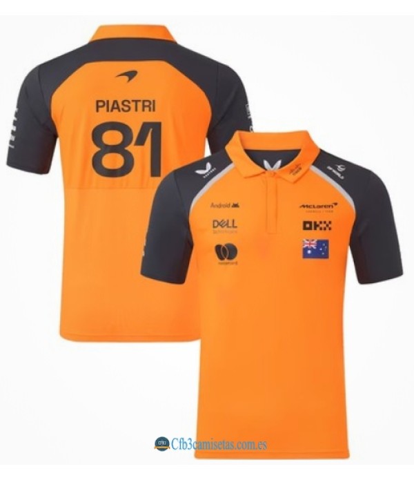 CFB3-Camisetas Polo mclaren 2025 - piastri