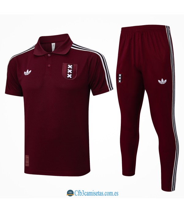 CFB3-Camisetas Polo pantalones ajax 2025/26-rojo