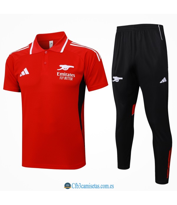 CFB3-Camisetas Polo pantalones arsenal 2025/26-rojo