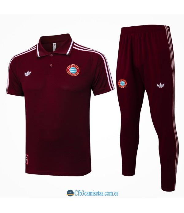 CFB3-Camisetas Polo pantalones bayern munich 2025/26