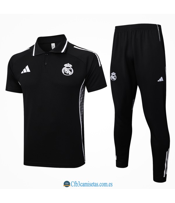 CFB3-Camisetas Polo pantalones real madrid 2025/26