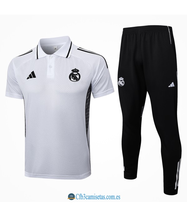 CFB3-Camisetas Polo pantalones real madrid 2025/26