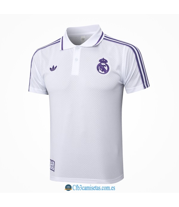CFB3-Camisetas Polo real madrid camisetas 2025/26-white