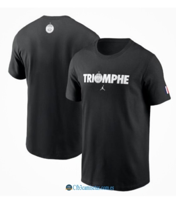 CFB3-Camisetas Psg camiseta triomphe 2025 - black