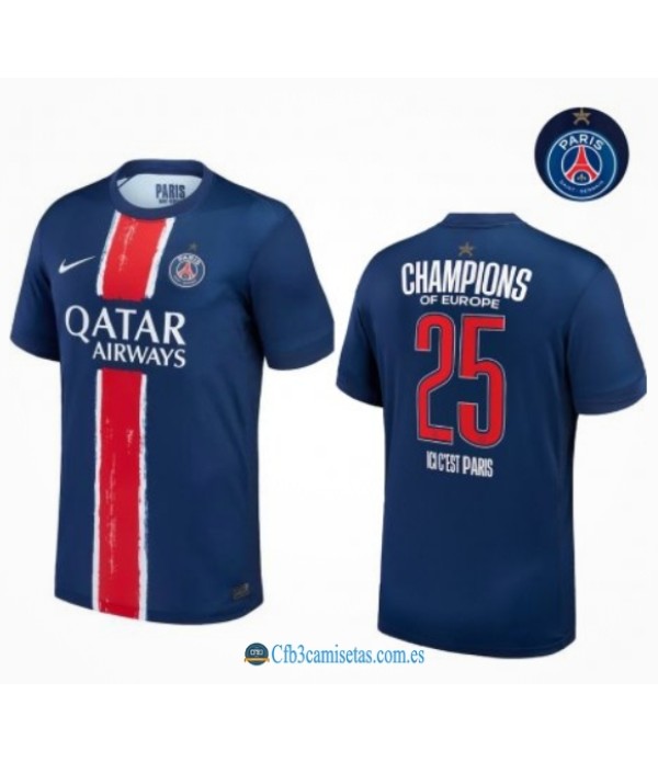 CFB3-Camisetas Psg champions of europe 2025