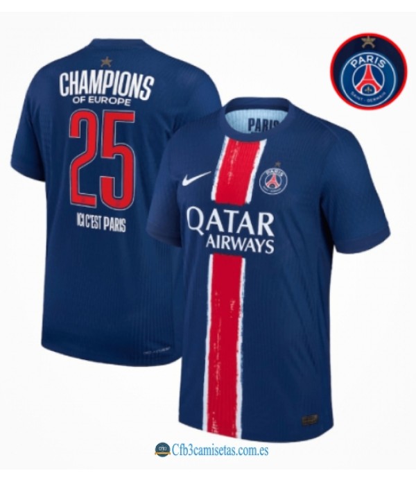 CFB3-Camisetas Psg champions of europe 2025 - authentic