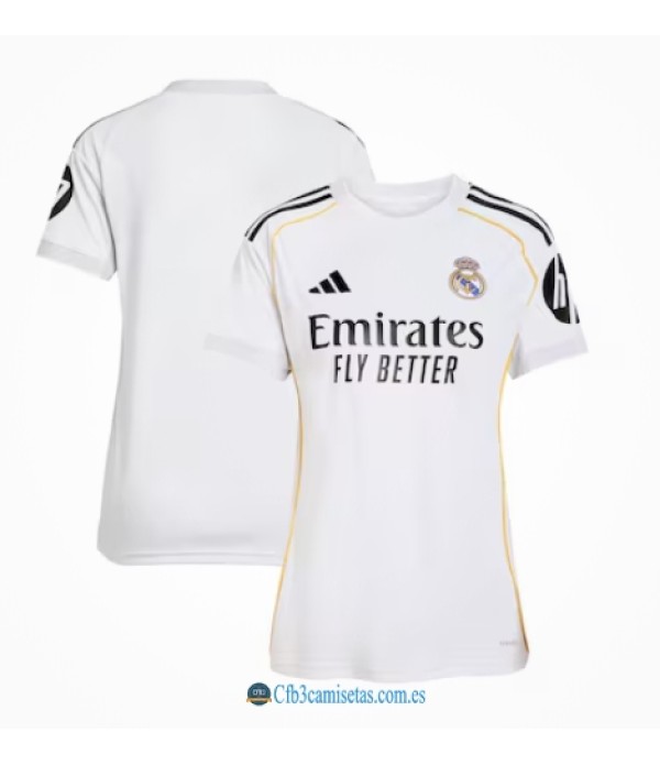 CFB3-Camisetas Real madrid 1a equipación 2025/26 - mujer