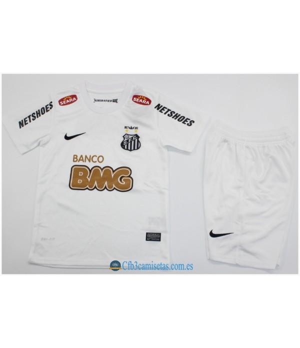 CFB3-Camisetas Santos 1a black equipación 2011/12-niÑos
