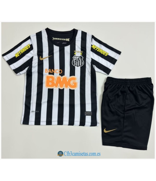 CFB3-Camisetas Santos 2a black equipación 2011/12-niÑos