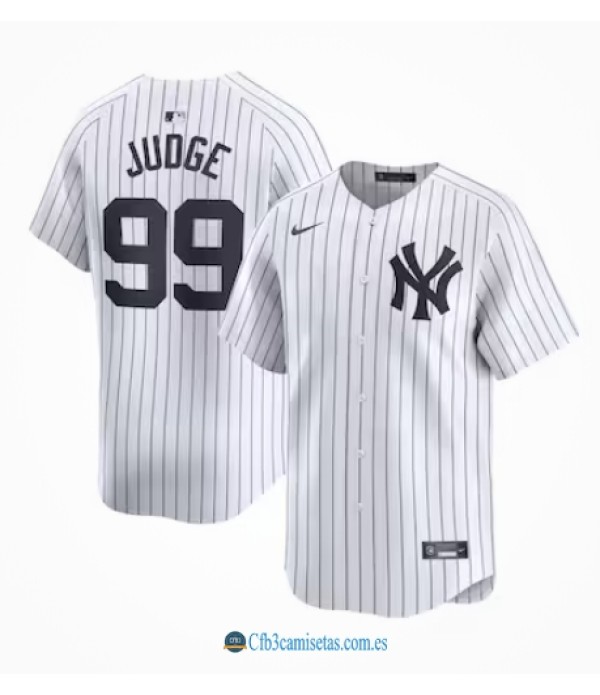 CFB3-Camisetas Aaron judge new york yankees nike home jersey - white