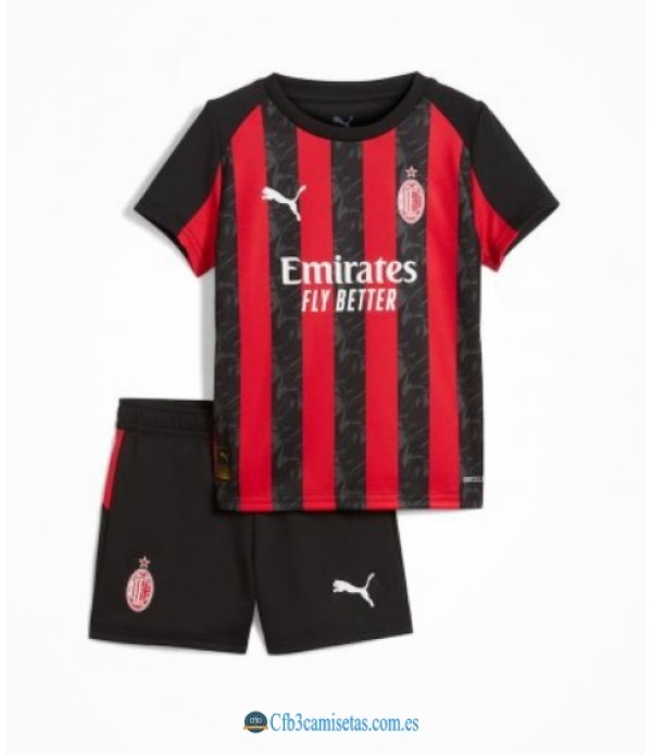 CFB3-Camisetas Ac milan 1a equipación 2025/26 - niÑos