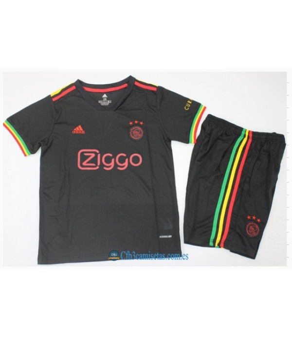 CFB3-Camisetas Ajax 1a equipación 21/22 - niÑos