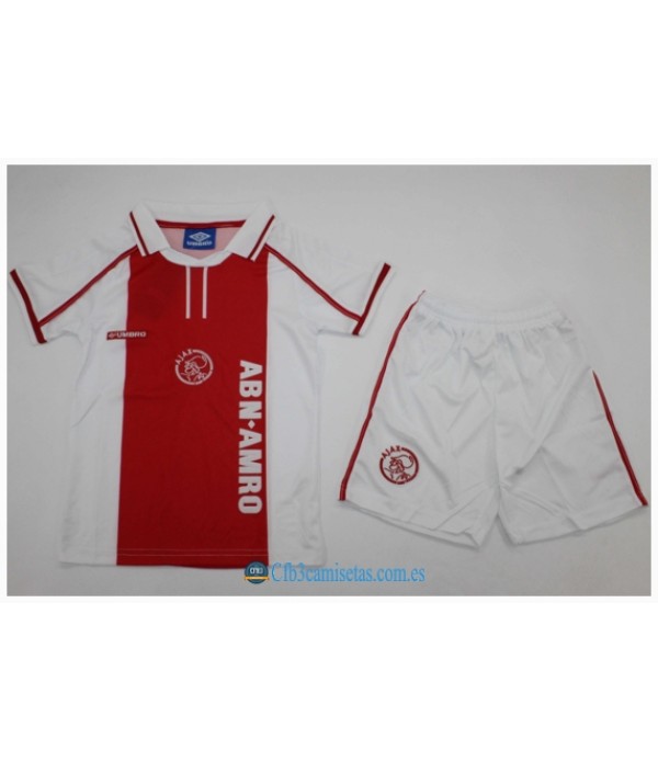 CFB3-Camisetas Ajax 1a equipación 98/99 - niÑos