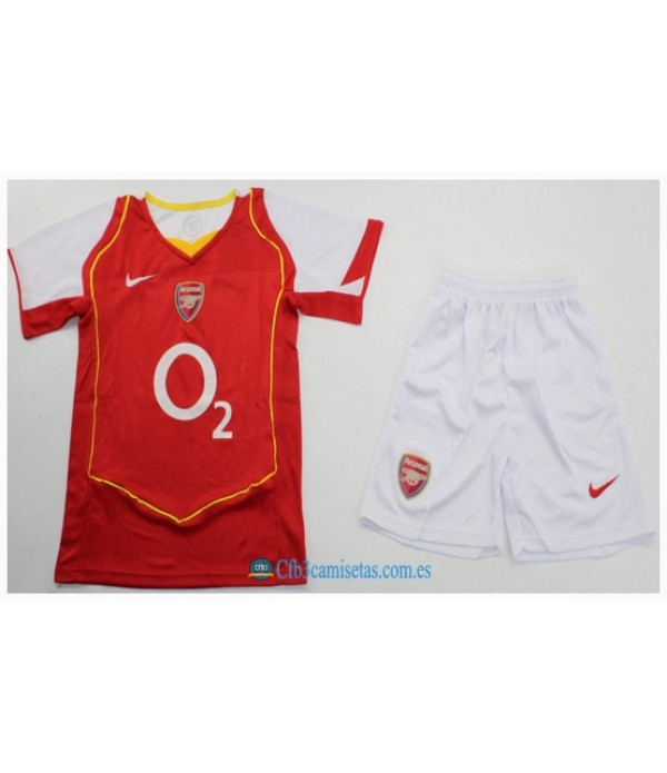 CFB3-Camisetas Arsenal 1a equipación 04/05 - niÑos