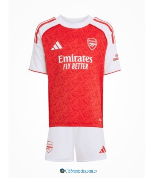 CFB3-Camisetas Arsenal 1a equipación 2025/26 - niÑos