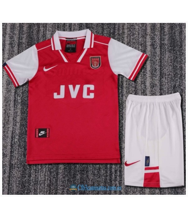 CFB3-Camisetas Arsenal 1a equipación 96/98 - niÑos
