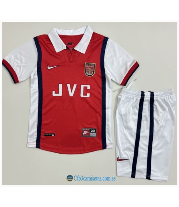 CFB3-Camisetas Arsenal 1a equipación 98/99 - niÑos