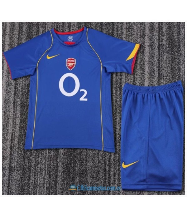 CFB3-Camisetas Arsenal 2a equipación 04/05 - niÑos