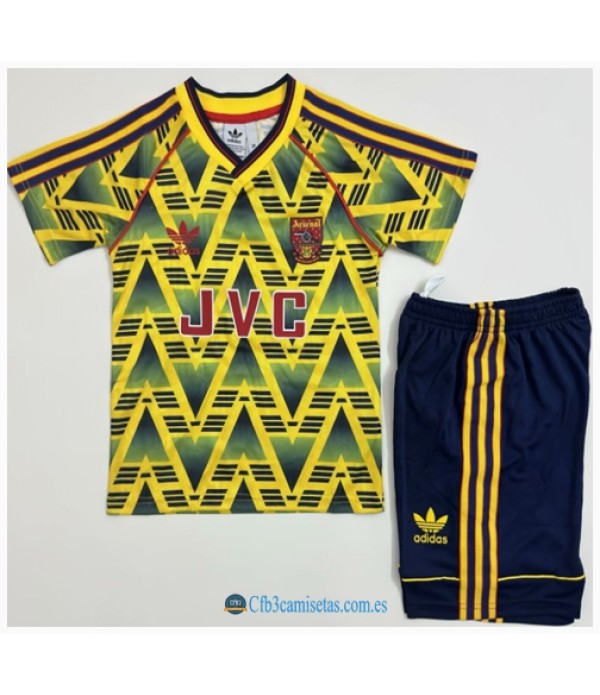 CFB3-Camisetas Arsenal 2a equipación 91/93 - niÑos