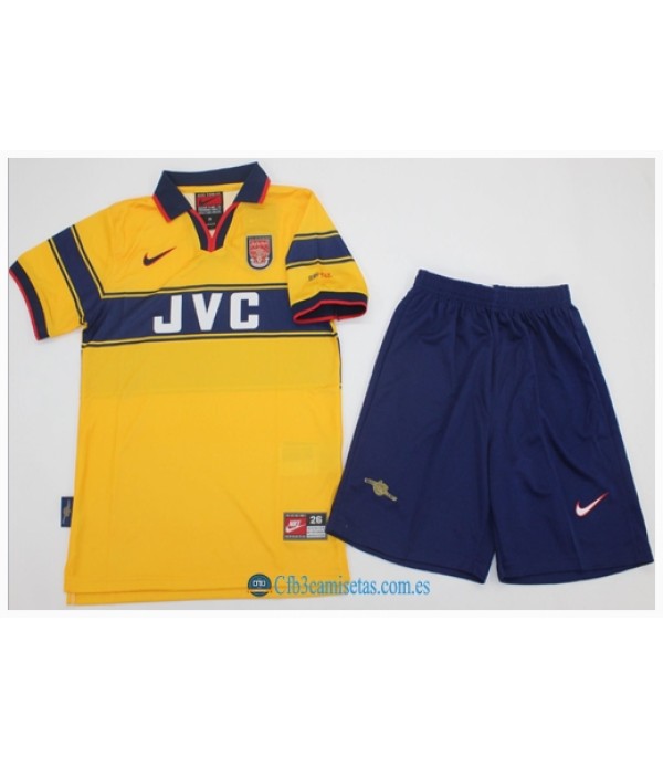 CFB3-Camisetas Arsenal 2a equipación 96/97 - niÑos