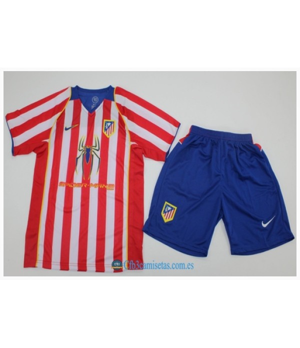 CFB3-Camisetas Atlético madrid 1a equipación 04/05 - niÑos