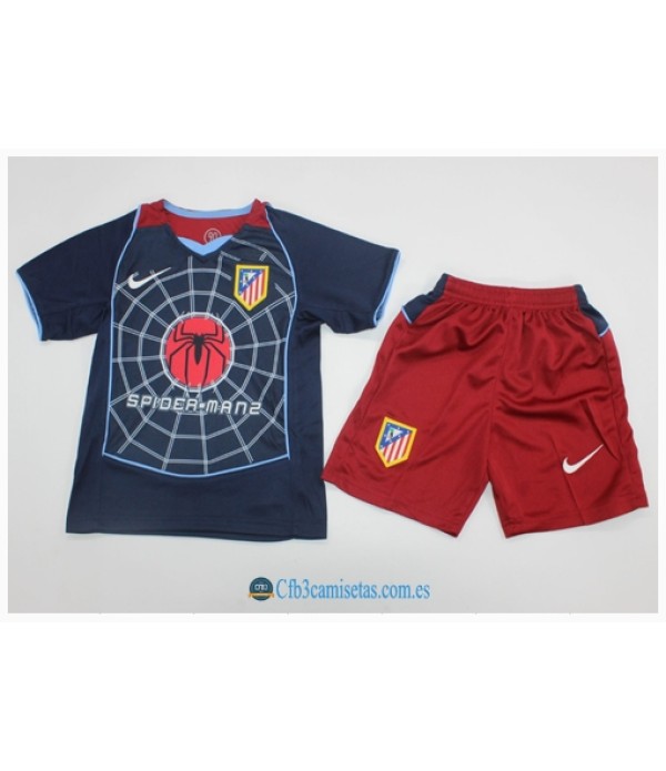 CFB3-Camisetas Atlético madrid 2a equipación 04/05 - niÑos