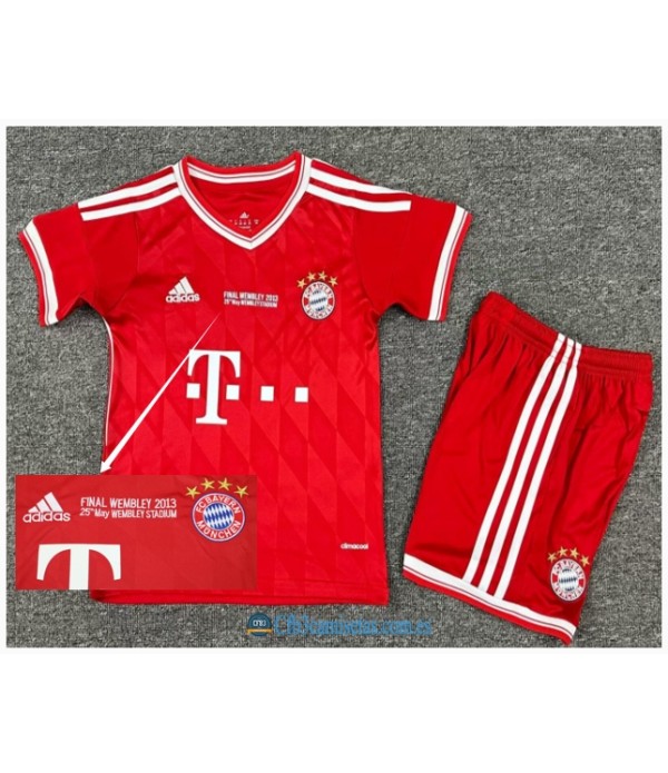 CFB3-Camisetas Bayern munich 1a equipación 12-13 ucl final - niÑos