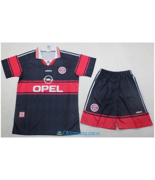 CFB3-Camisetas Bayern munich 1a equipación 97/98 - niÑos