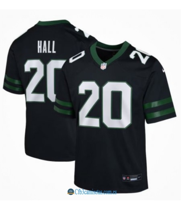 CFB3-Camisetas Breece hall new york jets - black