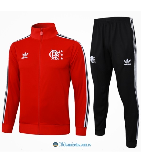 CFB3-Camisetas Chándal flamengo 2025/26 - red long zipper
