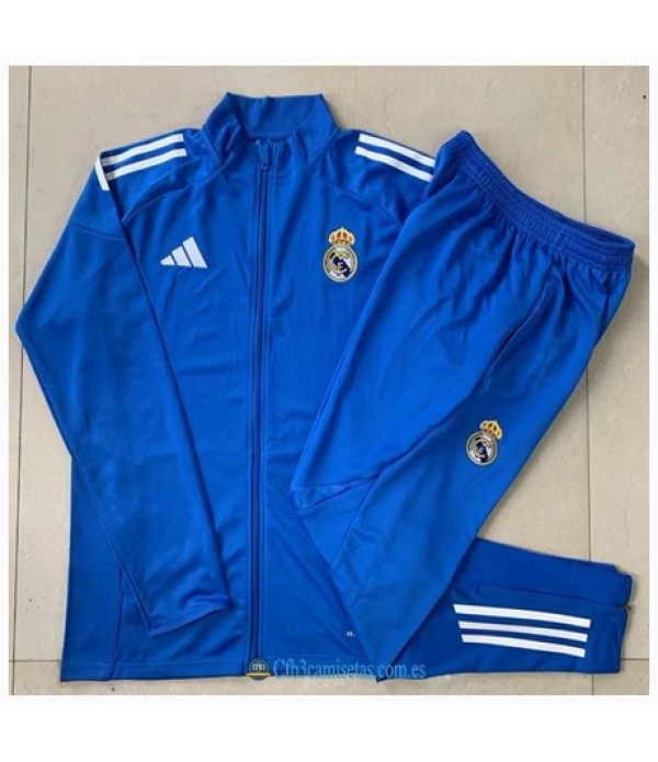 CFB3-Camisetas Chándal real madrid 2025/26-bule ii cremallera larga