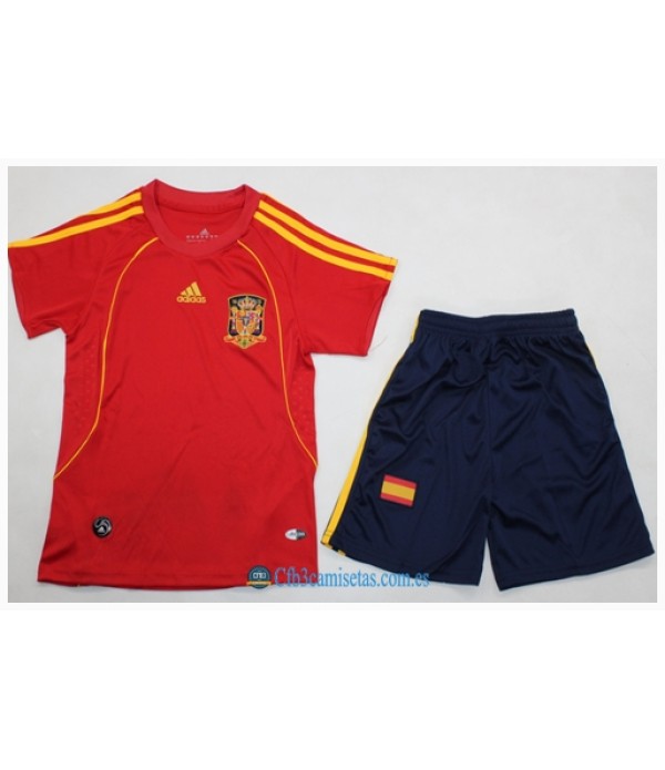 CFB3-Camisetas España 1a equipación 2008 - niÑos