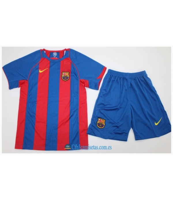 CFB3-Camisetas Fc barcelona 1a equipacion 04/05 - niÑos