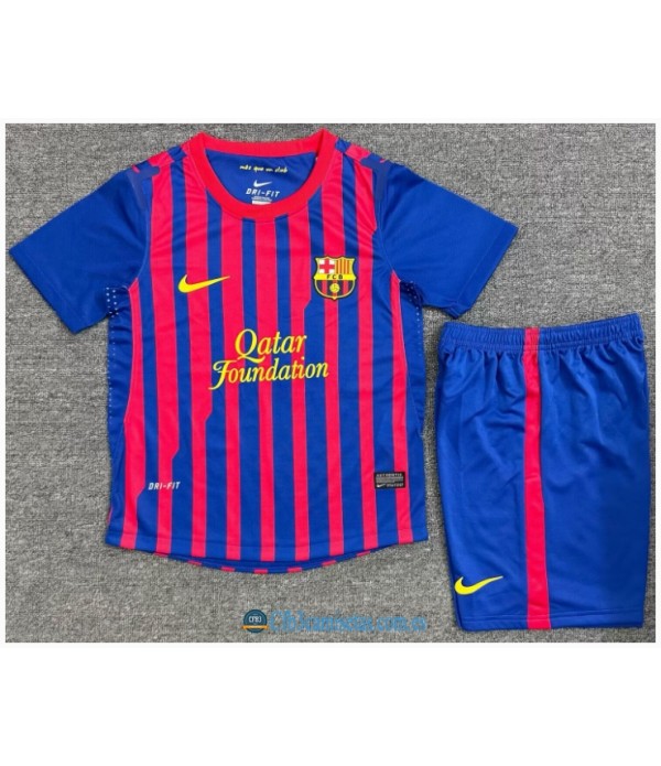 CFB3-Camisetas Fc barcelona 1a equipacion 11/12 - niÑos