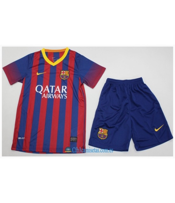 CFB3-Camisetas Fc barcelona 1a equipacion 13/14 - niÑos