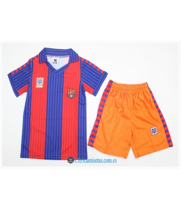 CFB3-Camisetas Fc barcelona 1a equipacion 91/92 - niÑos
