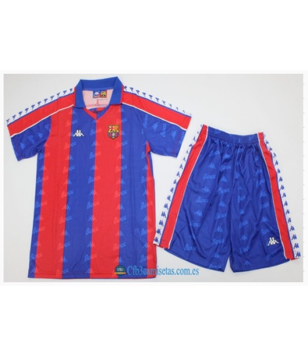 CFB3-Camisetas Fc barcelona 1a equipacion 92/95 - niÑos