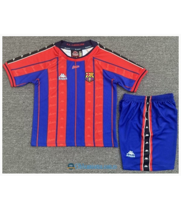 CFB3-Camisetas Fc barcelona 1a equipacion 97/98 - niÑos