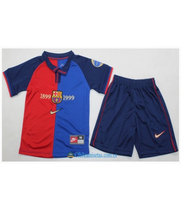 CFB3-Camisetas Fc barcelona 1a equipacion 99/00 - niÑos