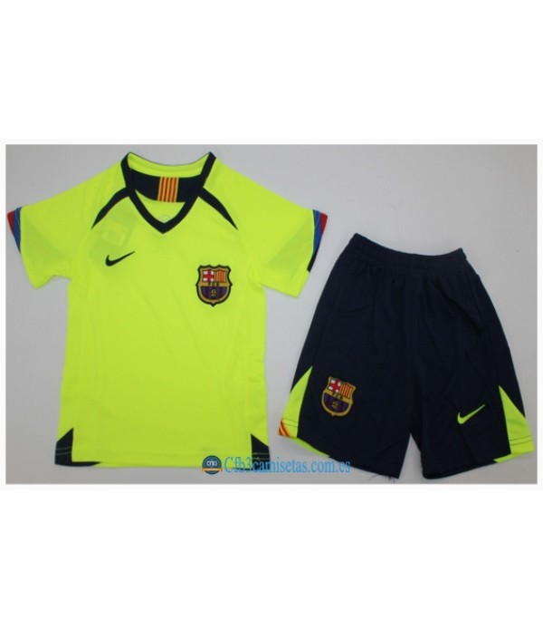 CFB3-Camisetas Fc barcelona 2a equipacion 05/06 - niÑos