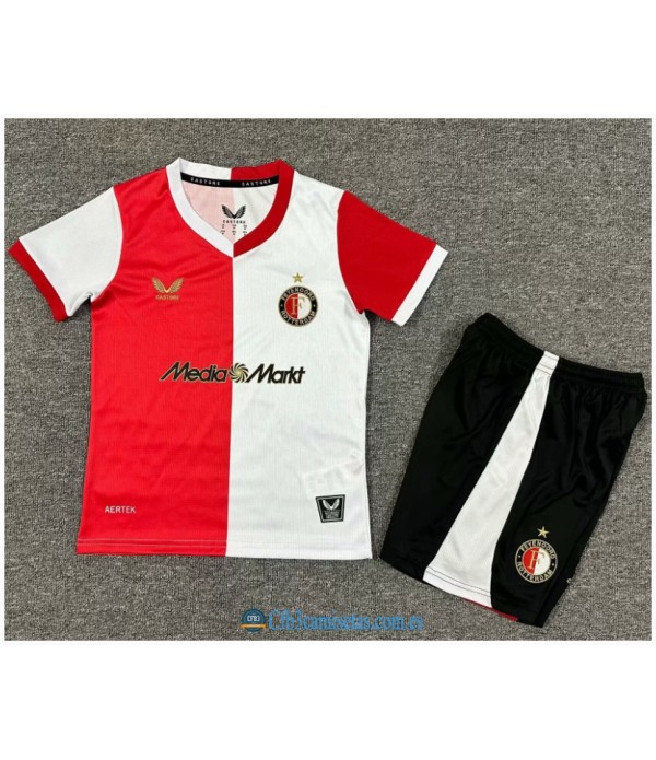 CFB3-Camisetas Feyenoord 1a equipación 2025/26 - niÑos