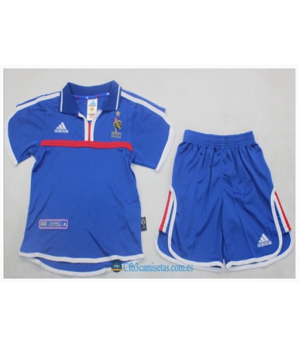 CFB3-Camisetas Francia 1a equipación 2000 - niÑos