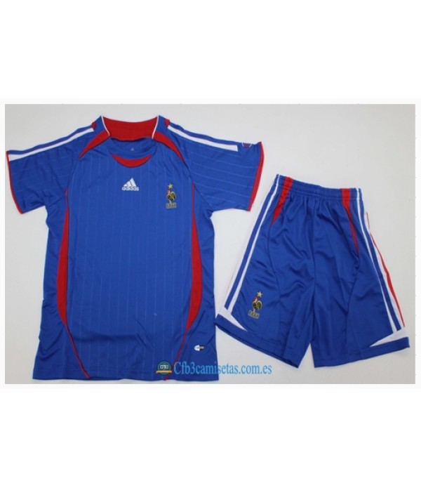 CFB3-Camisetas Francia 1a equipación 2006 - niÑos