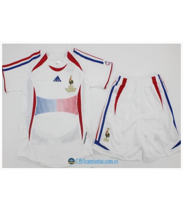 CFB3-Camisetas Francia 2a equipación 2006 - niÑos